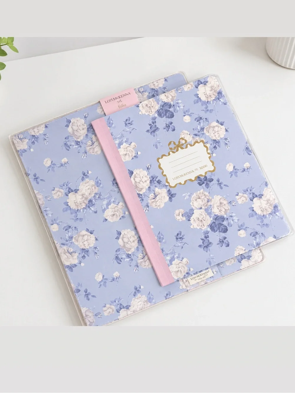 LoveShackFancy Binder, Composition Notebook Everblooming Rosettes